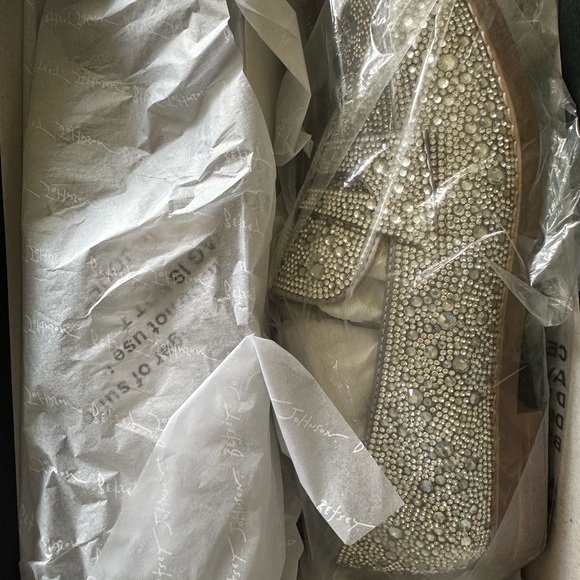 Betsey Johnson Silver Loafers - Picture 4 of 8